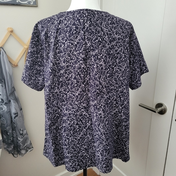 Land's End Plus Size Scrub Top - Picture 7 of 11